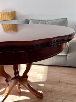 Mesa extensible madera maciza clásica