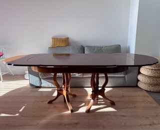Mesa extensible madera maciza clásica