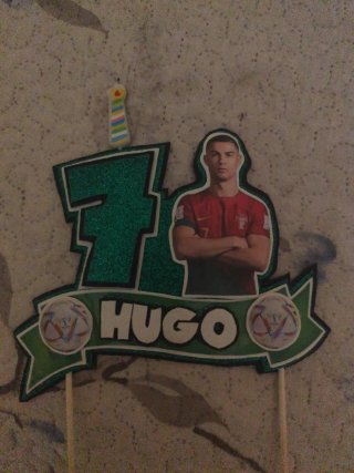Vela Cumpleaños CR7 Hugo
