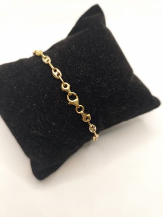 Pulsera Oro Combinado 18K