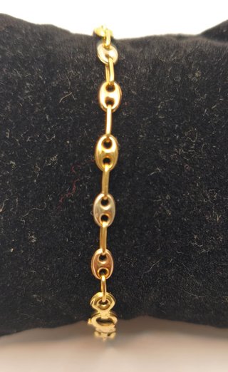 Pulsera Oro Combinado 18K