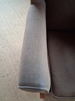 Butaca mecedora tela y madera