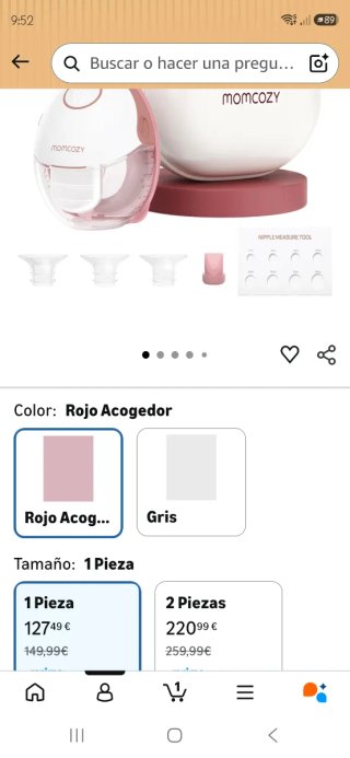2 tiralatte e adattatori per capezzoli