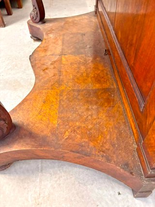 Antica consolle con piano in marmo