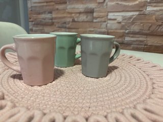 Juego de 3 tazas de cerámica