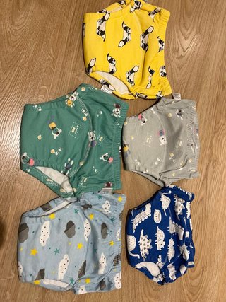 5 Pañales Algodón Talla 4-6 Años sin usar