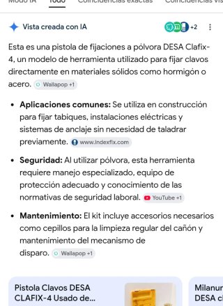Pistola fijación Clark-L + Accesorios