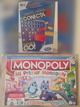 Pack Monopoly Mi Primer Monopoly + Conecta 4 NUEVO