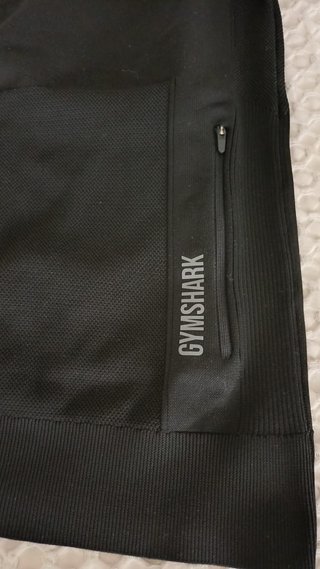 Chaqueta Gymshark Zip Negra Talla M