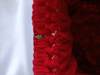 Borsa clutch uncinetto in fettuccia handmade