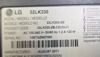 32LK330 TV LG Despiece