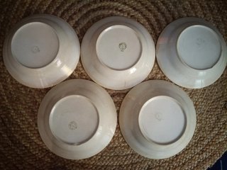 Lote 5 Platos La Cartuja Sevilla Años 40