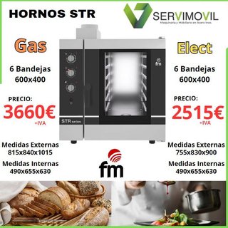 HORNOS ST GASTRO ELECTRICO Y GAS FM
