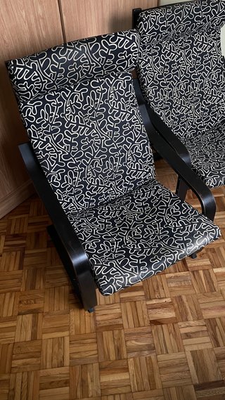 Butacas Ikea Poang Tela Madera