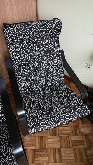 Butacas Ikea Poang Tela Madera