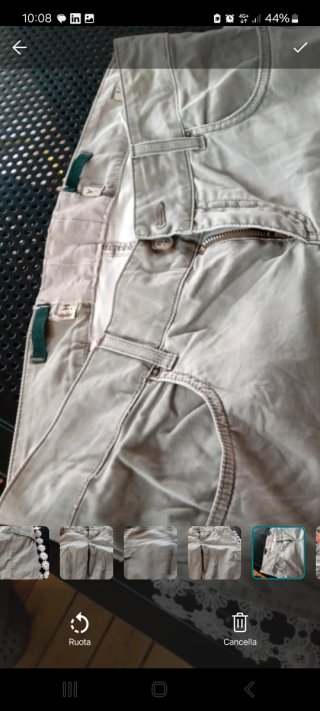 Pantaloni donna tasconi beige