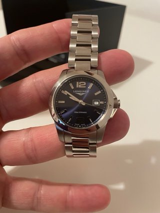 Reloj Longines Conquest azul