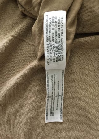 Vestido mini de punto beige de Massimo Dutti S