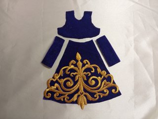 Saya para Virgen de 16.5-20cm