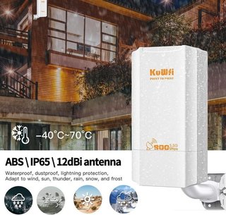 Puente WiFi exterior 5.8G hasta 2km 900 Mbps NUEVO