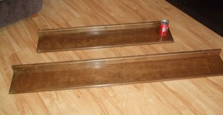 Estantería de 1 metro de madera marrón