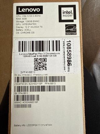 Ordenador Táctil Chromebook Plata
