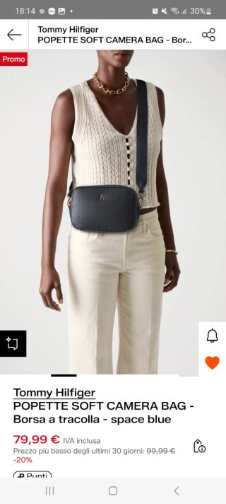 Borsa a tracolla Tommy Hilfiger POPETTE