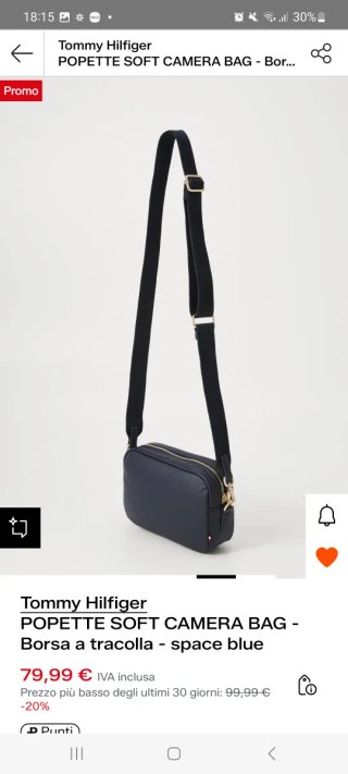 Borsa a tracolla Tommy Hilfiger POPETTE