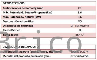 Plancha Gas Acero Rectificado Serie 100 - PLC8100RT