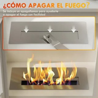 Mini chimenea bioetanol