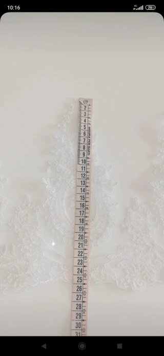 Bordo pizzo bianco - elegante