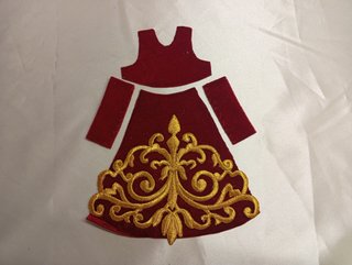 Saya para Virgen de 16.5-20cm