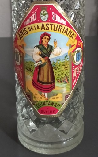 Botella Anís de la Asturiana Dulce Colección