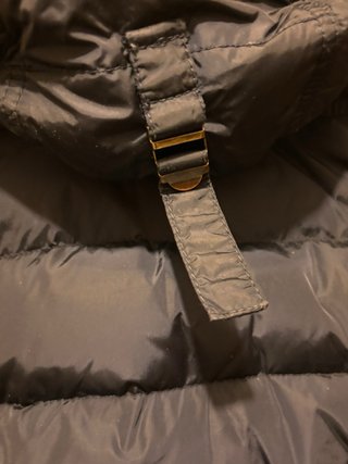 Piumino Moncler Nero con Cappuccio Pelliccia /N5