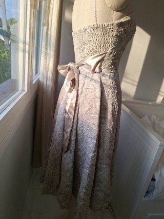 Vestido de fiesta plateado