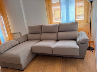 Sofá Chaise Longue Beige Nuevo