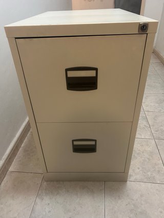 Archiviatore Metallico Beige 2 Cassetti