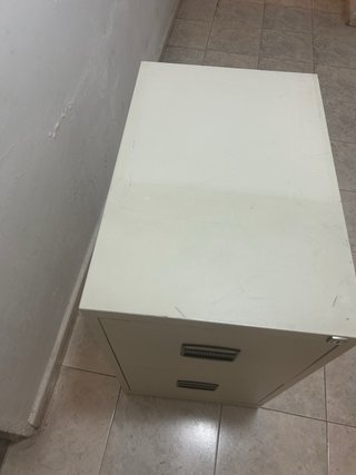 Archiviatore Metallico Beige 2 Cassetti
