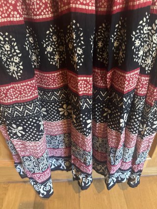 Falda larga estampada talla única