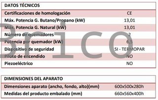 Barbacoa Gas Serie 500 - B600
