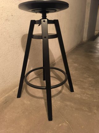 Taburete Alto Ikea Dalfred Negro