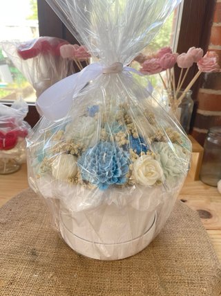 Bouquet de flores de cera perfumada
