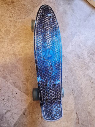 Monopatín skate Penny Board Azul + Protecciones