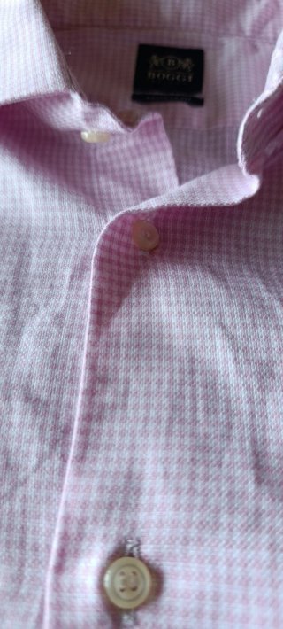 Camicia Boggi Milano Uomo Cotone Rosa