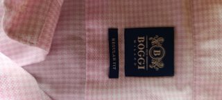 Camicia Boggi Milano Uomo Cotone Rosa