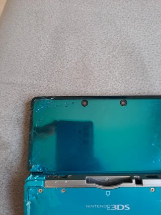 Nintendo 3DS Blu e Nero senza caricatore