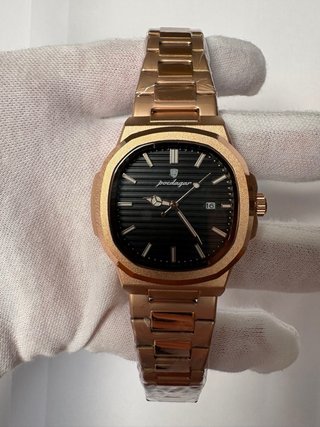 Orologio in Acciaio Inox Poedagar Set Completo