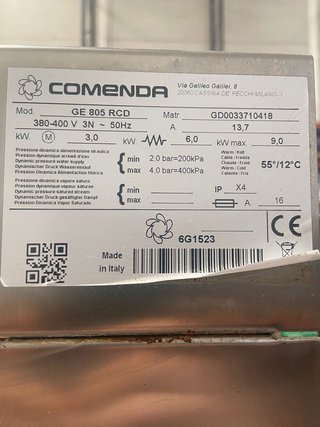 Lavavajillas Industrial Comenda GE 805 RCD