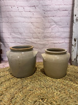 Pareja piezas de barro