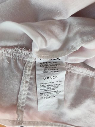 Vestido rosa eventos niña